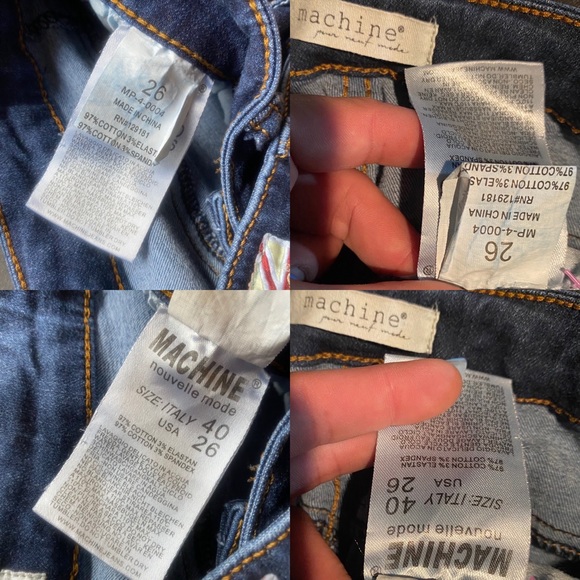 ⭐️Host Pick! Machine mid rise Red/white striped skinny jeans - Picture 15 of 15